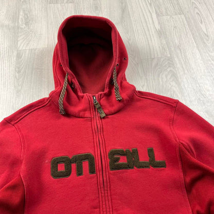 VINTAGE Y2K O’NEILL SPELL OUT ZIP HOODIE RED