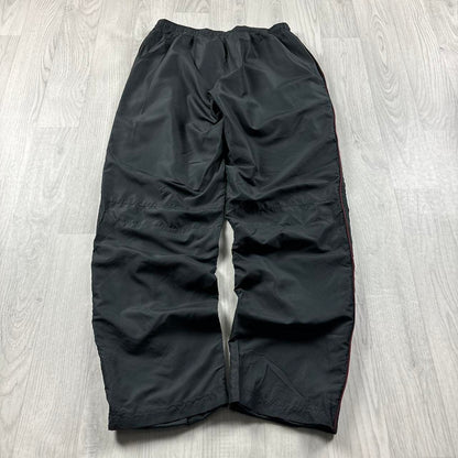 VINTAGE Y2K REEBOK STRAIGHT LEG BAGGY TRACKSUIT BOTTOMS GREY