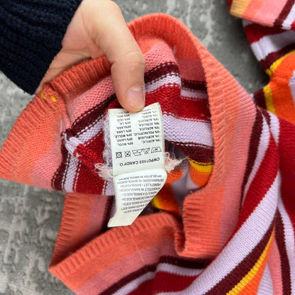 VINTAGE Y2K ROXY STRIPED KNITTED JUMPER