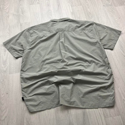 VINTAGE Y2K PATAGONIA CHECKERED BUTTON UP SHORT SLEEVE SHIRT GREEN
