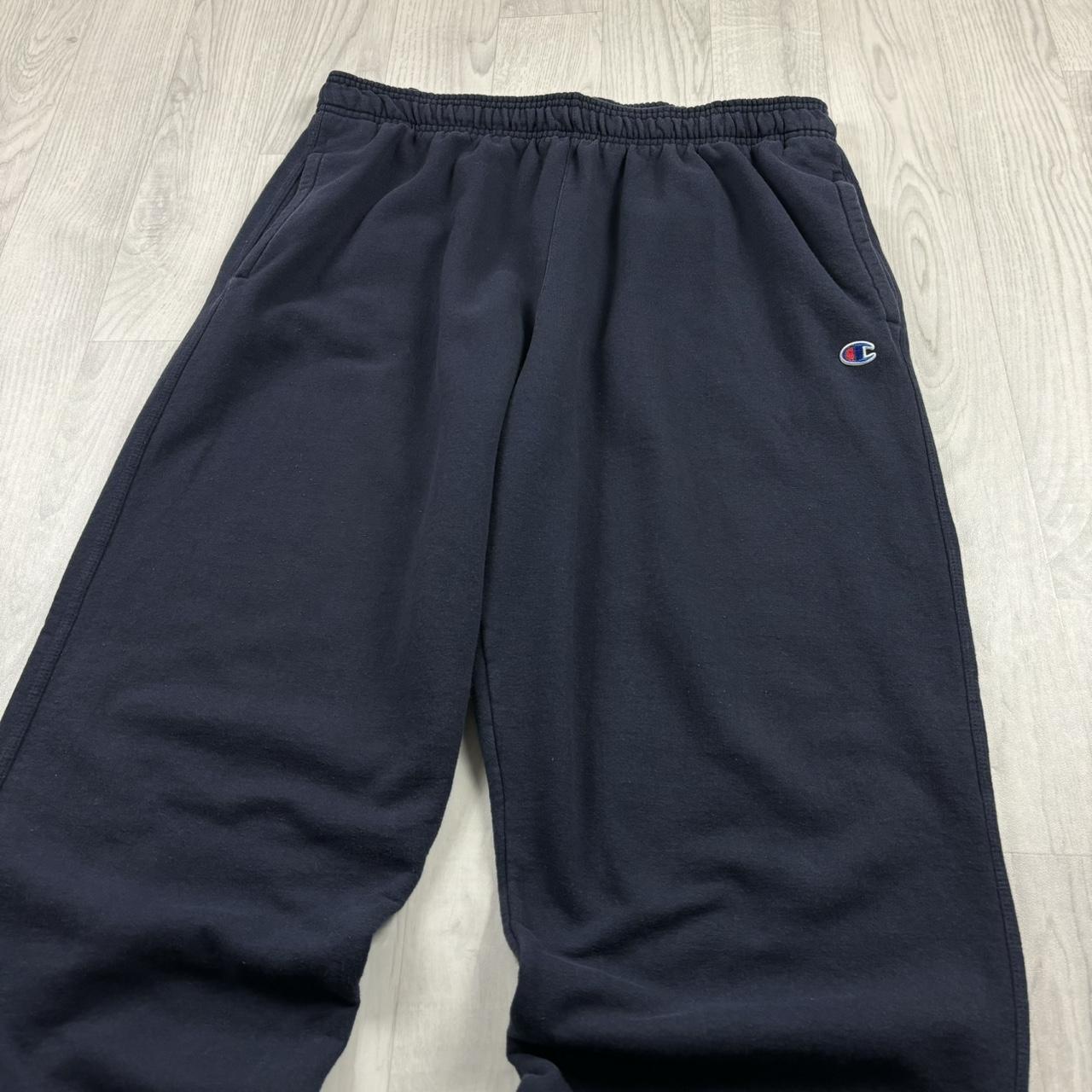 VINTAGE 00s CHAMPION BAGGY COTTON SWEATPANTS NAVY