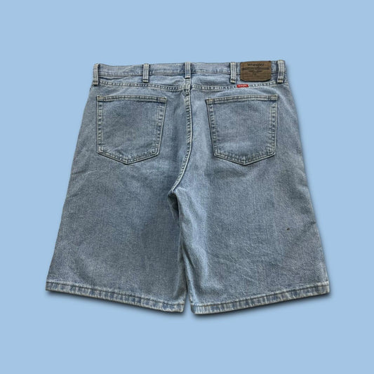 VINTAGE WRANGLER BAGGY LOOSE SKATER JORTS LIGHT BLUE (36w)