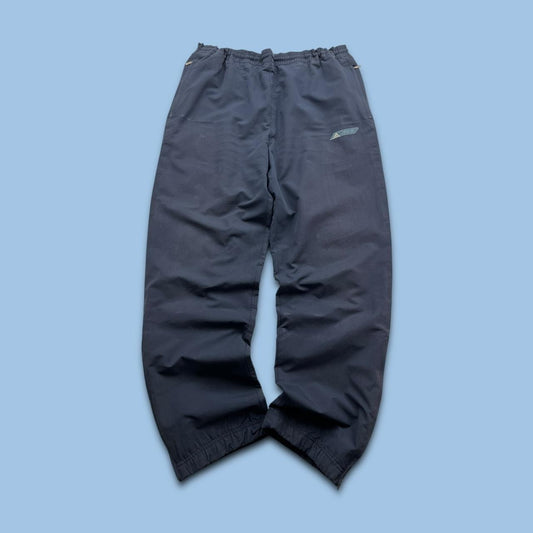 VINTAGE Y2K ADIDAS BAGGY TRACKSUIT BOTTOMS NAVY