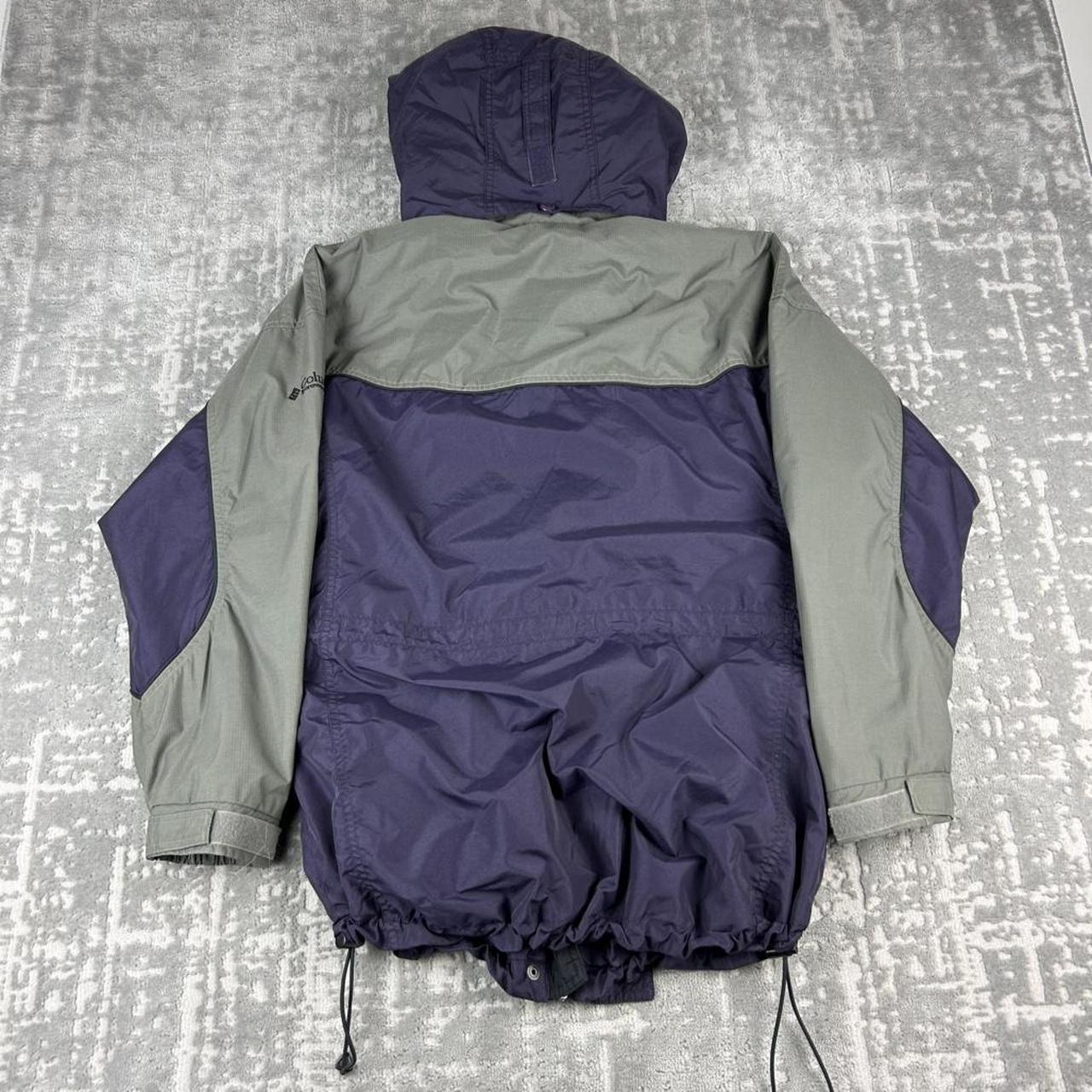 VINTAGE 00s COLUMBIA TECHNICAL HOODED UTILITY JACKET PURPLE KHAKI