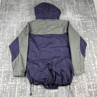 VINTAGE 00s COLUMBIA TECHNICAL HOODED UTILITY JACKET PURPLE KHAKI