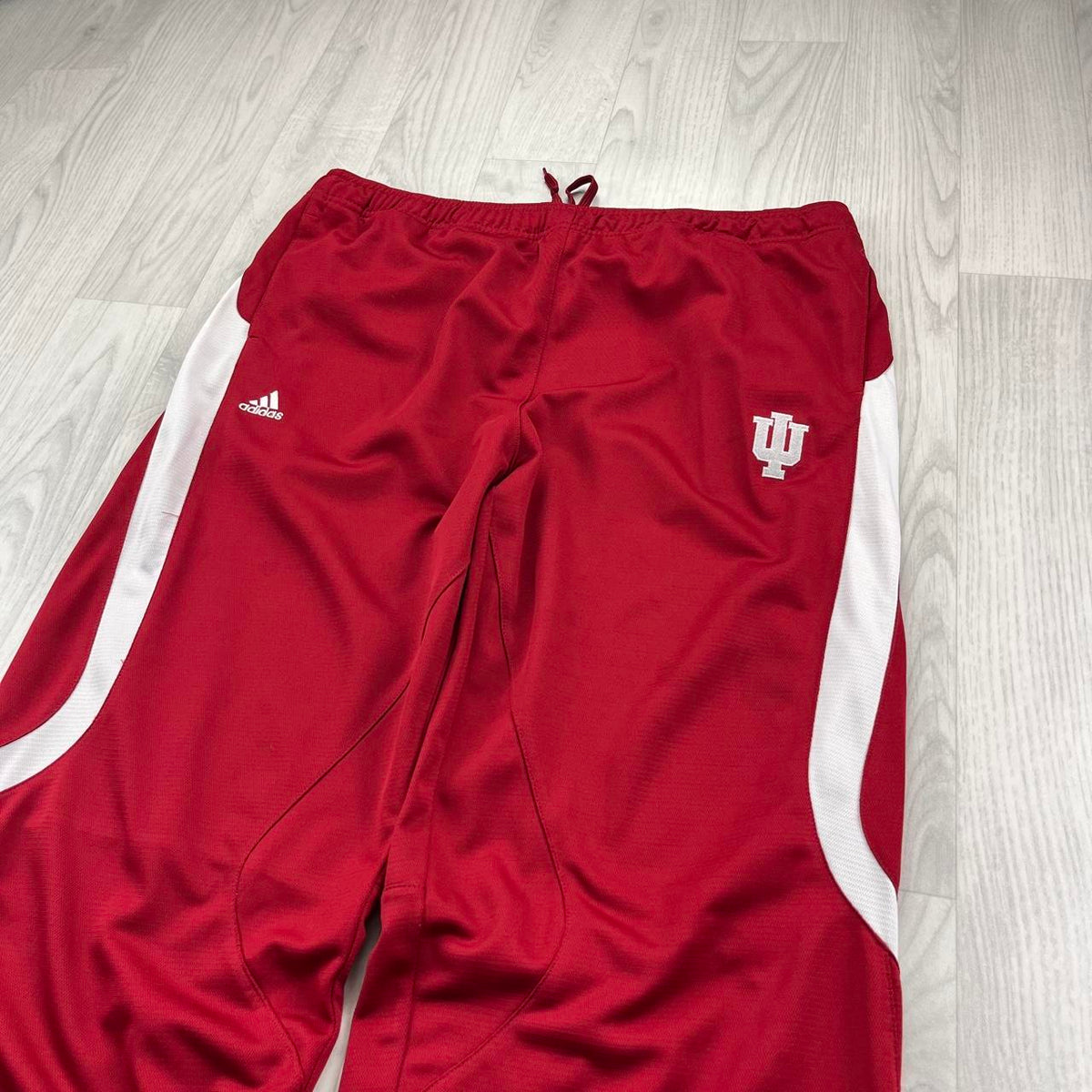 VINTAGE Y2K ADIDAS BAGGY TRACKSUIT BOTTOMS RED WHITE