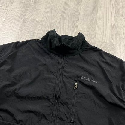 VINTAGE Y2K COLUMBIA ZIP UP TECHNICAL FLEECE BLACK