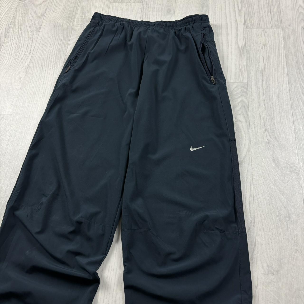 VINTAGE Y2K NIKE DRI FIT BAGGY TRACKSUIT BOTTOMS NAVY