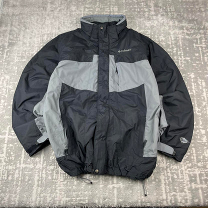 VINTAGE 00s COLUMBIA TECHNICAL WATERPROOF JACKET BLACK
