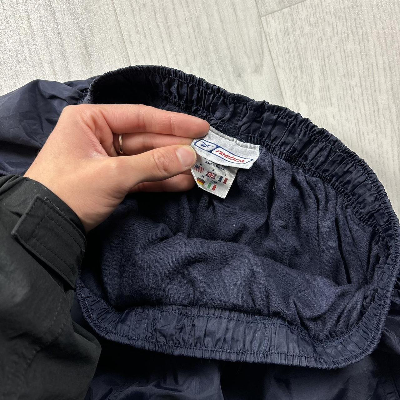 VINTAGE Y2K REEBOK BAGGY TRACKSUIT BOTTOMS NAVY