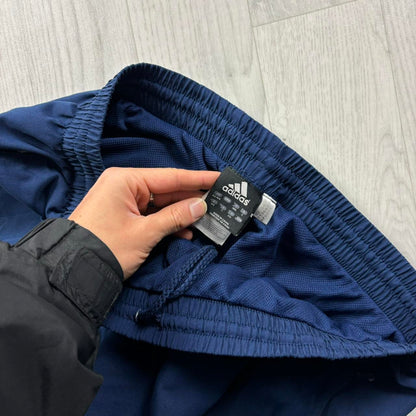 VINTAGE Y2K ADIDAS BAGGY TRACKSUIT BOTTOMS NAVY BLUE