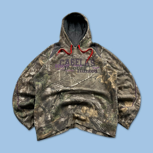 VINTAGE CABELAS REALTREE HOODIE CAMO
