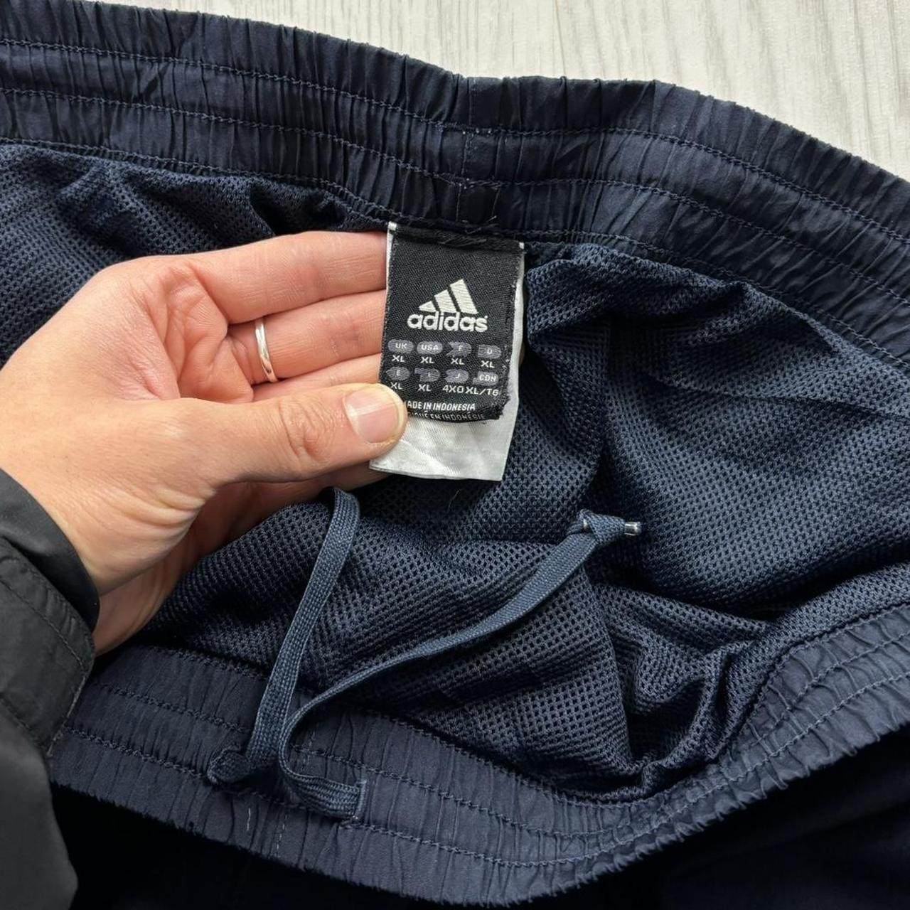VINTAGE Y2K ADIDAS BAGGY TRACKSUIT BOTTOMS NAVY