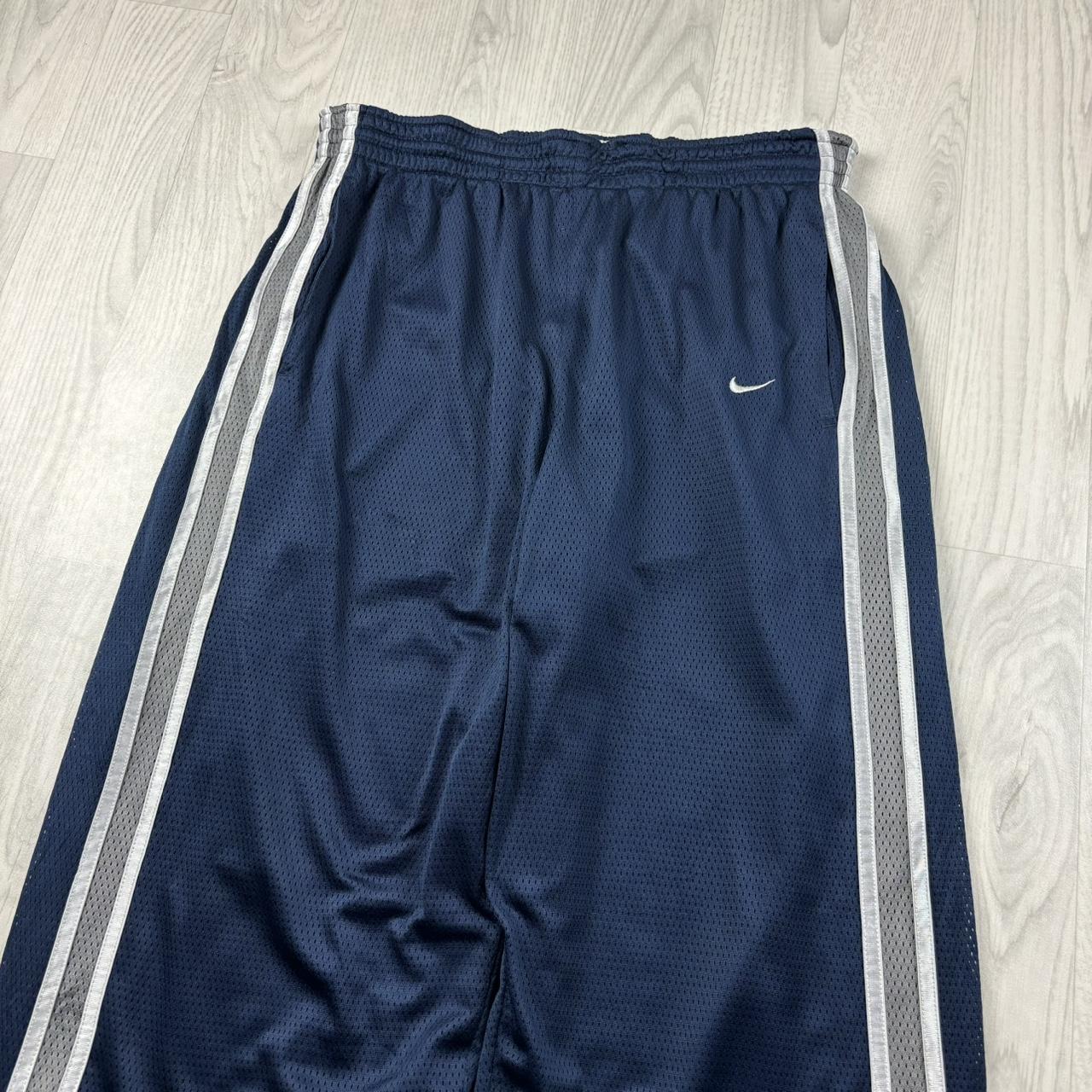 VINTAGE Y2K NIKE BAGGY REVERSIBLE TRACKSUIT BOTTOMS NAVY