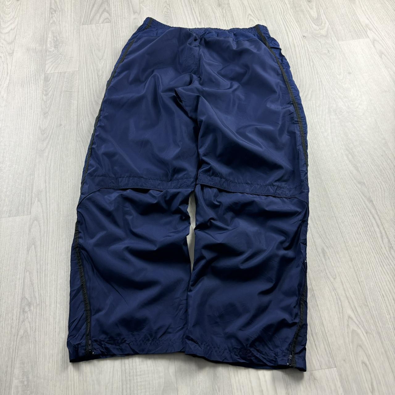 VINTAGE Y2K STARTER BAGGY TRACKSUIT BOTTOMS NAVY