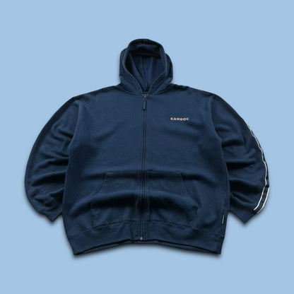 VINTAGE Y2K KANGOL ZIP HOODIE NAVY