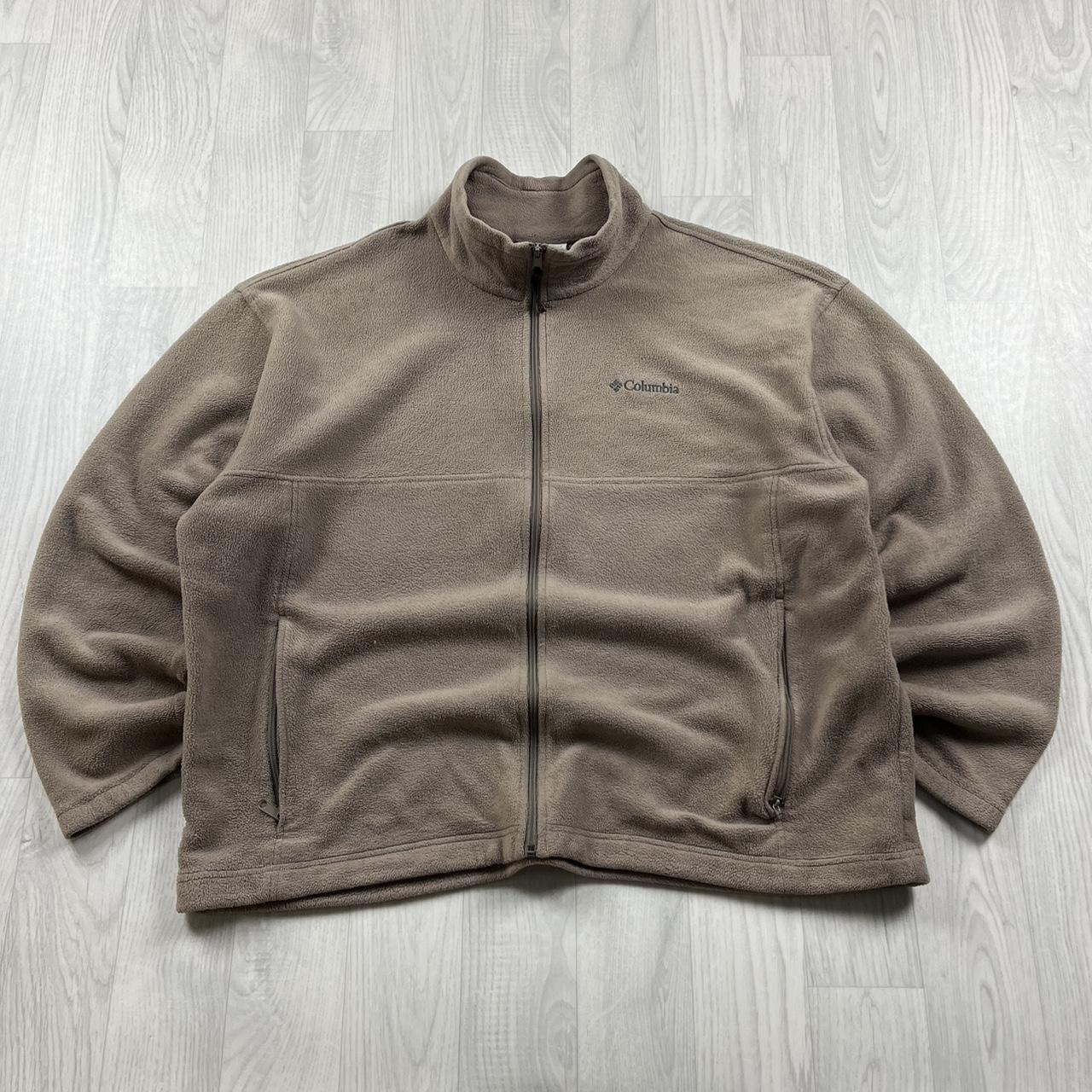 VINTAGE Y2K COLUMBIA ZIP UP FLEECE BEIGE