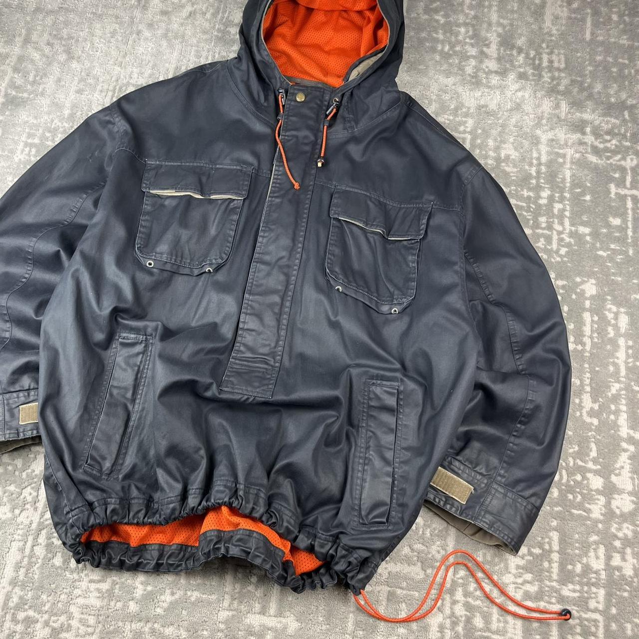 VINTAGE Y2K GAP TECHNICAL UTILITY HOODED WADING JACKET NAVY