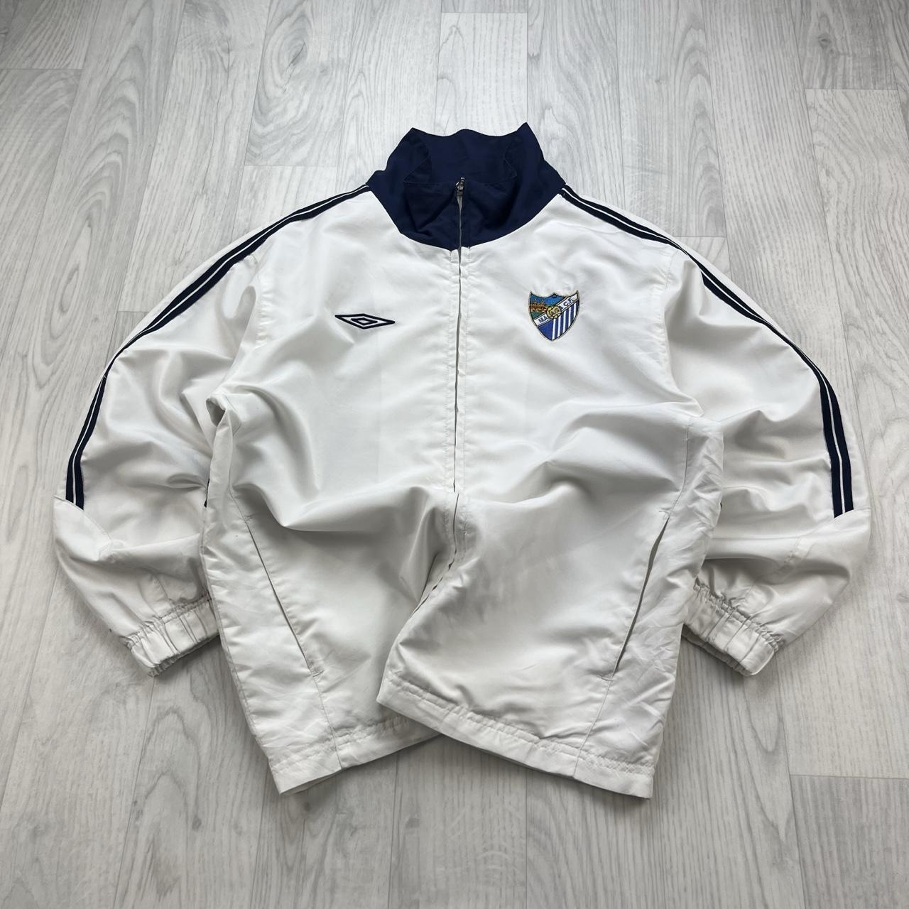 VINTAGE Y2K UMBRO MALAGA WINDBREAKER JACKET WHITE