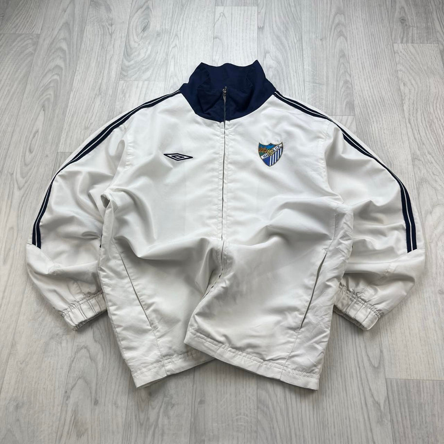 VINTAGE Y2K UMBRO MALAGA WINDBREAKER JACKET WHITE