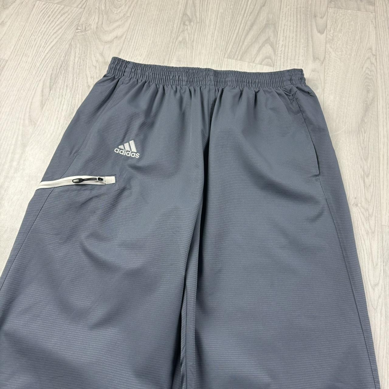 VINTAGE Y2K ADIDAS BAGGY TRACKSUIT BOTTOMS GREY