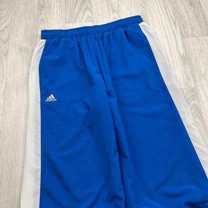 VINTAGE Y2K ADIDAS BAGGY TRACKSUIT BOTTOMS BLUE
