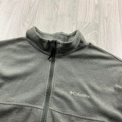 VINTAGE Y2K COLUMBIA ZIP UP FLEECE GREY
