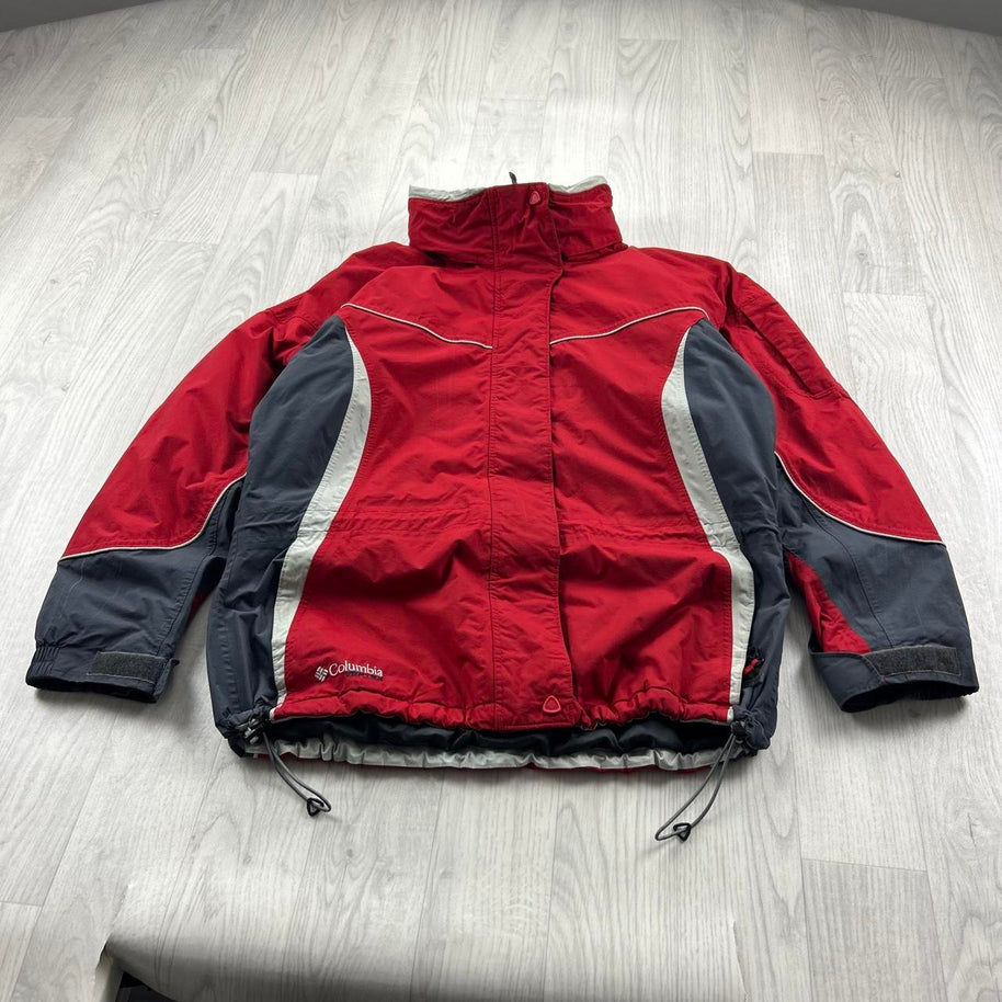 VINTAGE Y2K COLUMBIA TECHNICAL UTILITY SKI JACKET RED