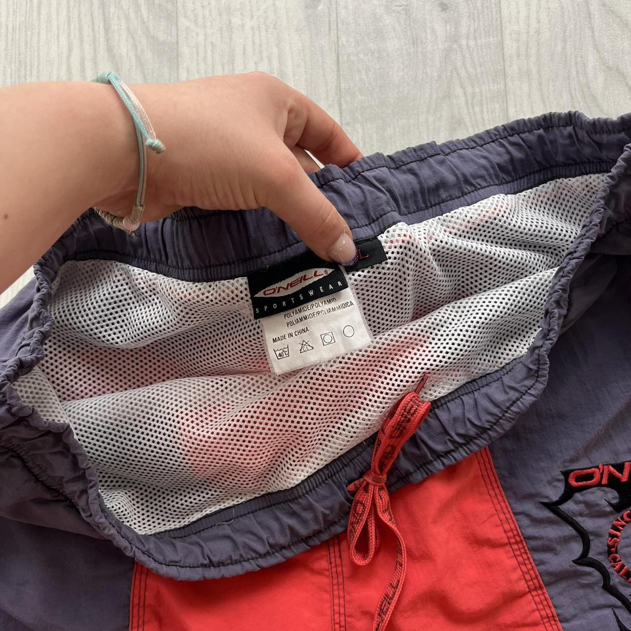 VINTAGE Y2K ONEILL SWIM SHORTS RED PURPLE