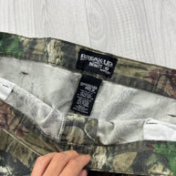 VINTAGE MOSSY OAK WIDE LEG CAMO CARGO TROUSERS GREEN