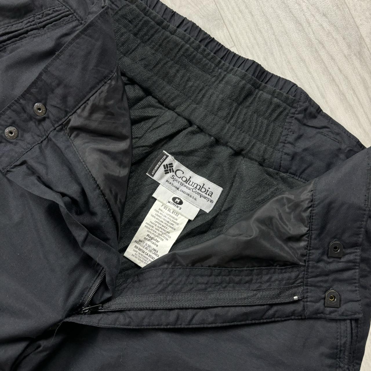 VINTAGE Y2K COLUMBIA BAGGY SKI PANTS SALOPETTES BLACK