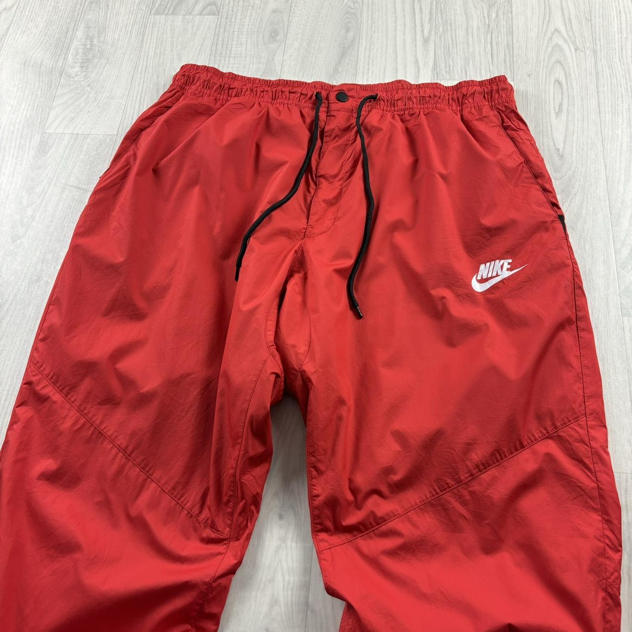 VINTAGE Y2K NIKE BAGGY TRACKSUIT BOTTOMS RED