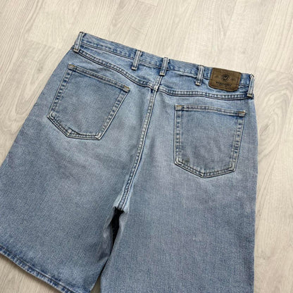 VINTAGE Y2K WRANGLER BAGGY JORTS LIGHT BLUE