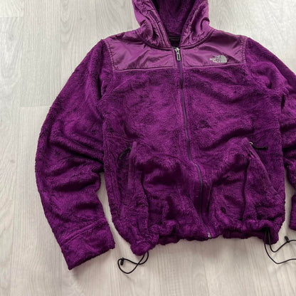 VINTAGE Y2K THE NORTH FACE ZIP FLEECE HOODIE PURPLE (S)
