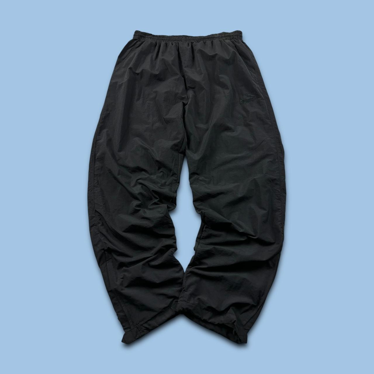 VINTAGE Y2K PUMA BAGGY TRACKSUIT BOTTOMS BLACK