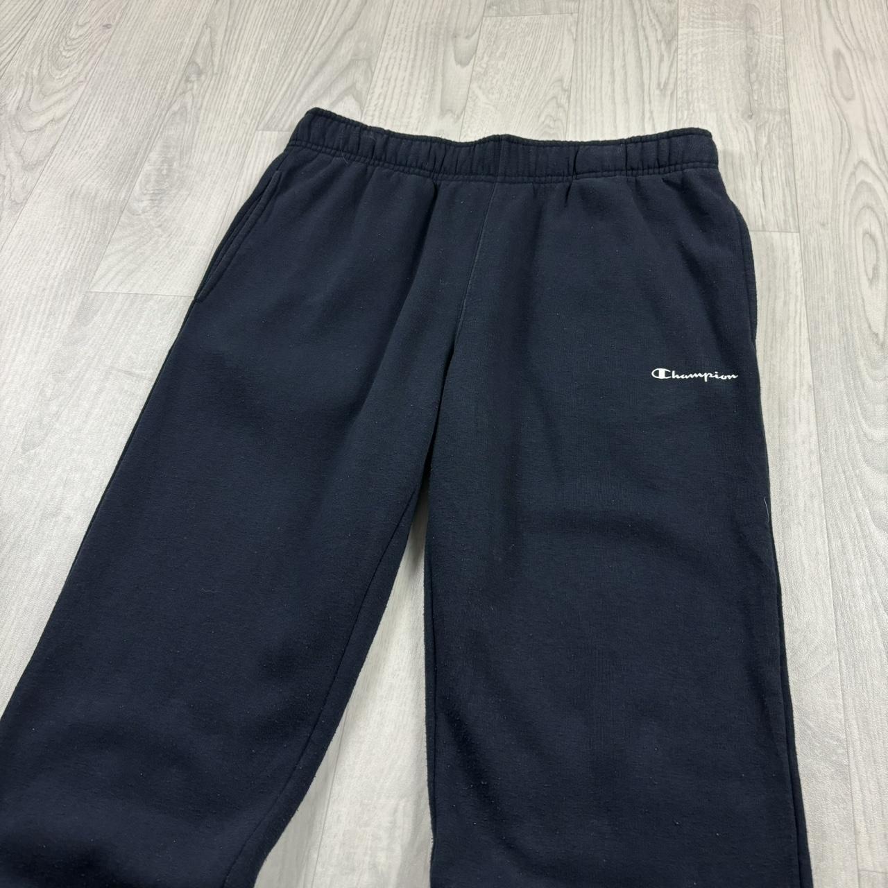 VINTAGE 00s CHAMPION STRAIGHT LEG COTTON SWEATPANTS NAVY