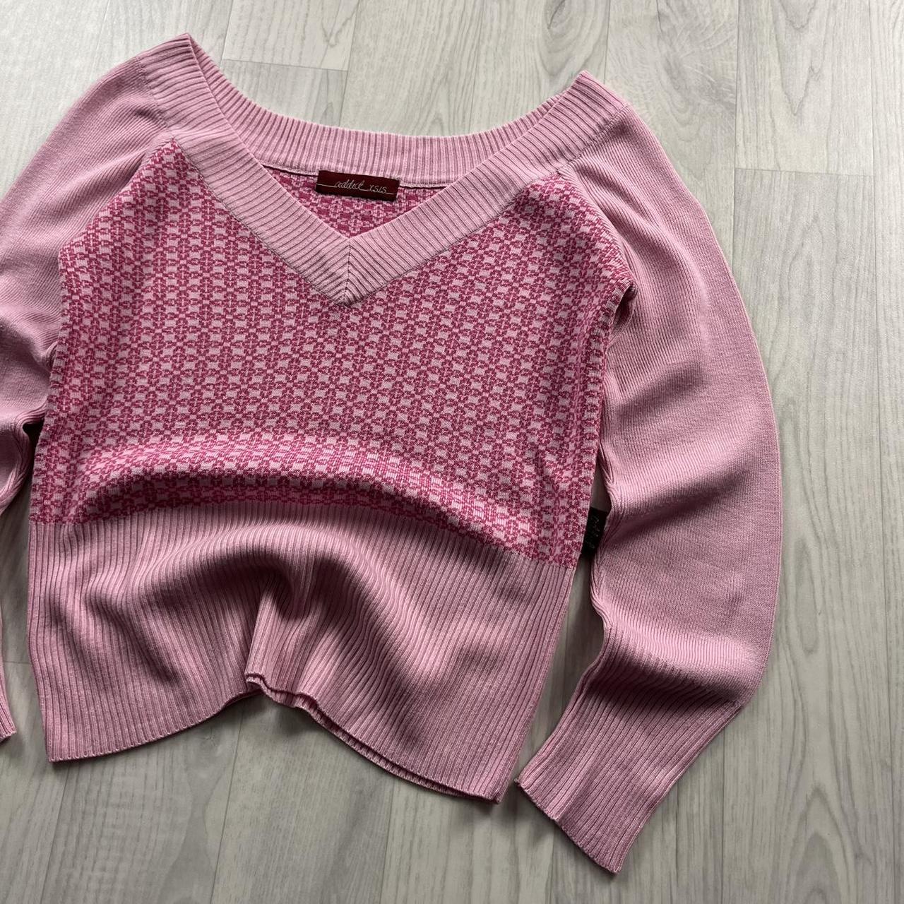 VINTAGE Y2K KNITTED JUMPER PINK