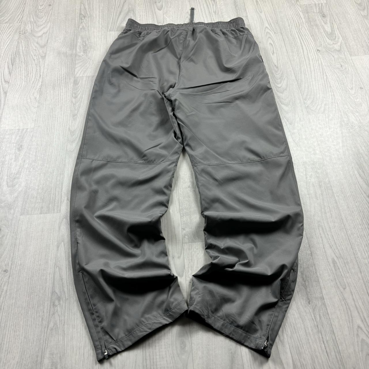 VINTAGE Y2K REEBOK BAGGY STRAIGHT LEG TRACKSUIT BOTTOMS GREY