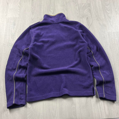 VINTAGE Y2K NIKE TEAM QUARTER ZIP TECHNICAL FLEECE PURPLE