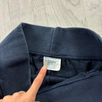 CHAMPION REVERSE WEAVE COTTON SWEATPANTS NAVY