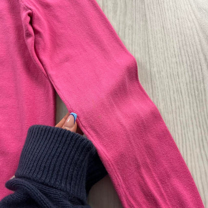 VINTAGE Y2K POLO RALPH LAUREN V NECK KNITTED JUMPER PINK