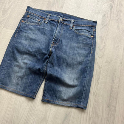 VINTAGE 00s LEVIS 513 JORTS BLUE