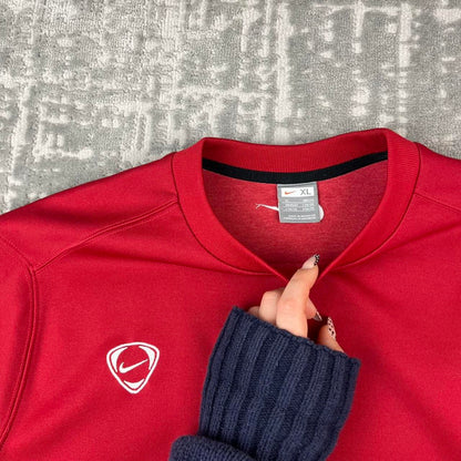 VINTAGE Y2K NIKE BOXY SWEATSHIRT RED