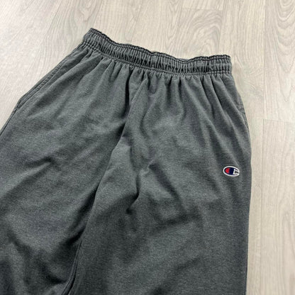 VINTAGE 00s CHAMPION LIGHTWEIGHT BAGGY COTTON SWEATPANTS GREY