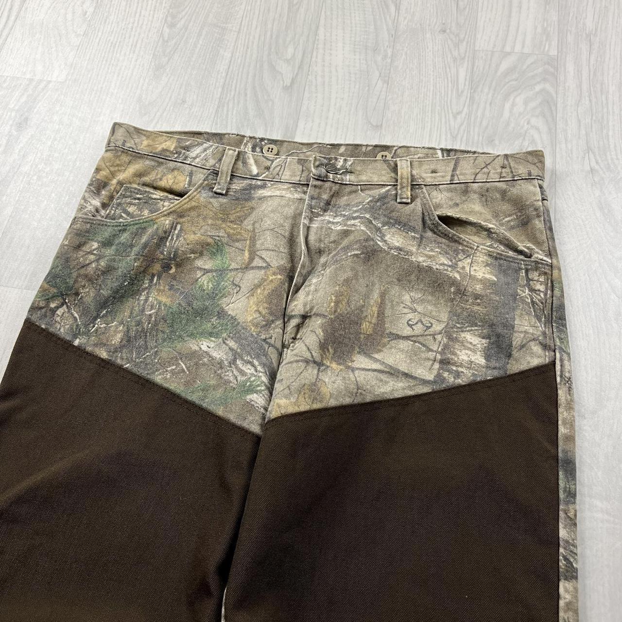 VINTAGE REALTREE WRANGLER BAGGY CAMO CARGO PANTS BROWN