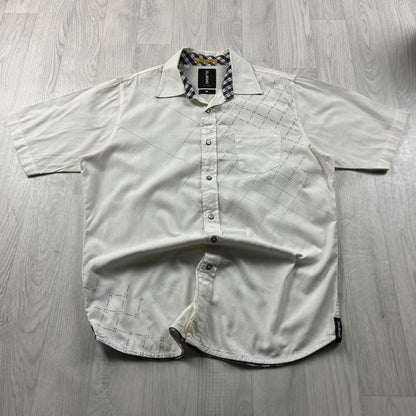 VINTAGE Y2K BILLABONG SHORT SLEEVE SHIRT WHITE