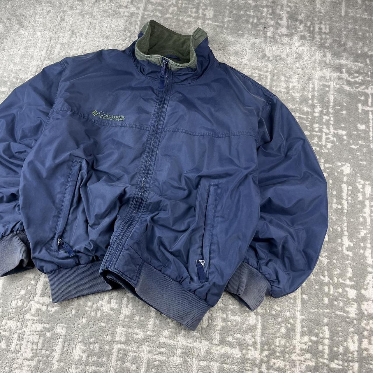 VINTAGE 00s COLUMBIA UTILITY BOMBER JACKET NAVY