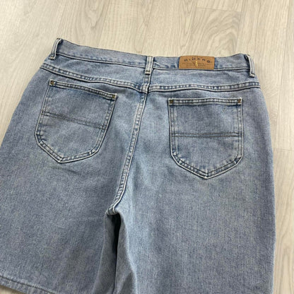 VINTAGE LEE RIDERS BAGGY LOOSE SKATER JORTS LIGHT BLUE (34w)