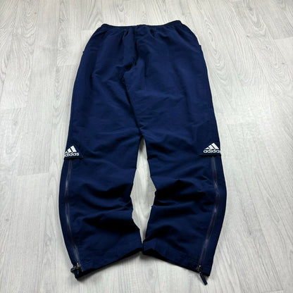 VINTAGE Y2K ADIDAS BAGGY TRACKSUIT BOTTOMS NAVY