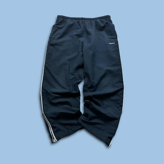 VINTAGE Y2K REEBOK BAGGY TRACKSUIT BOTTOMS NAVY
